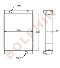 Cargar imagen en el visor de la galería, VOLVO Radiator - Shovel L-180, L150, L220 - 1120 x 720 x 140 mm