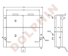 Load image into Gallery viewer, CATERPILLAR Radiator - CATTH417C TeleHandler - Over all size: 800 x 708 x 94 mm