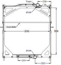 تحميل الصورة إلى عارض المعرض، VOLVO Radiator - VHD,VNM,VNL Series,CHN,CXN Vision 900 x 890 x 52 mm