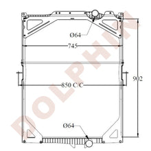 Load image into Gallery viewer, VOLVO Radiator - FH12 340/380HP, FM10 300/320/340/360/380HP, FM7 250/290HP - 902 x 745 x 48 mm