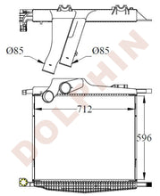 Load image into Gallery viewer, MERCEDES Charge Air Cooler - Atego 1828 Cito O 520 (1998) 596 x 712 x 63 mm