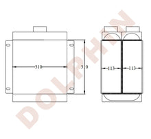 Load image into Gallery viewer, Charge Air Cooler - WATER BASED INTER COOLER - 310 x 310 x 113 mm (2Nos)
