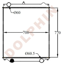 Cargar imagen en el visor de la galería, ISUZU Radiator - 1985 - 510 x 468 x 36 mm