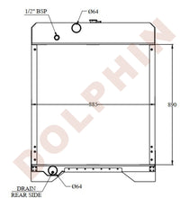 Load image into Gallery viewer, CATERPILLAR Radiator - 7C8627 1140 x 177 x 140 mm Radiator