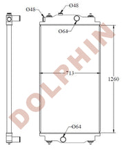 Load image into Gallery viewer, CATERPILLAR Radiator - Generator CAT C18 - 1260 x 713 x 54 mm - Radiator