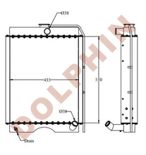 تحميل الصورة إلى عارض المعرض، CUMMINS Radiator - PERKINS RADIATOR - 550 x 435 x 45 mm Radiator