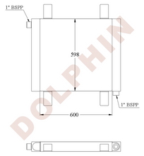 Load image into Gallery viewer, DETROIT Oil Cooler - 471T - 600 x 598 x 80 mm - Oil Cooler