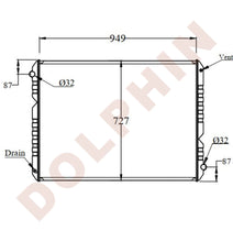 Cargar imagen en el visor de la galería, FORD Radiator - LN/LT9000 Series (1988-1994) 949 x 727 x 61 mm Radiator