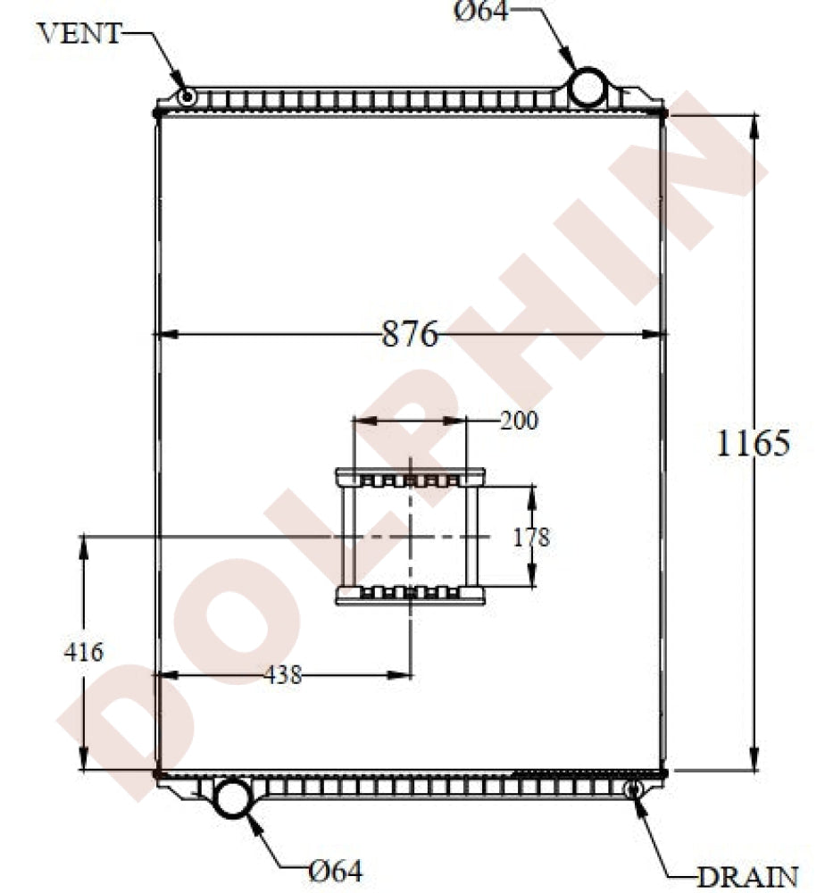 FREIGHTLINER Radiator American Lafrance condor fire truck (2008) 116