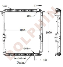 تحميل الصورة إلى عارض المعرض، FREIGHTLINER Radiator - Cascadia Columbia Century CST120 (2008-2014) 1070 x 1005 x 54 mm Radiator