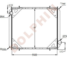 Load image into Gallery viewer, FREIGHTLINER Radiator - Columbia 112/120 FLA FLB FLC FLT Series FL60,70,80 FLD120/132 M2-106 (1990-2005) 940 x 793 x 61