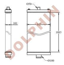 Load image into Gallery viewer, HITACHI Radiator - Excavator ZAXIS 870 ZX850-3 TL1100-3 ZX1800K-3 ZX850-3F ZX870H-3 ZX870H-3-HCMC ZX870H-3F ZX870R-3