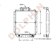 Load image into Gallery viewer, INTERNATIONAL Radiator - 4700 4900 Series 756 x 664 x 61 mm Radiator