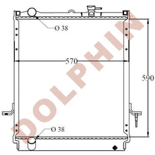 Load image into Gallery viewer, ISUZU Radiator - NPR NQR NRR Series 4.8L Gas W3500 W4500 W5500 (1999-2003) 590 x 570 x 40 mm Radiator