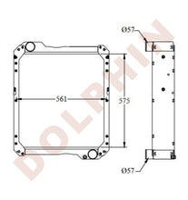 Load image into Gallery viewer, JCB Radiator - 575 x 561 x 101 mm Radiator