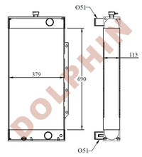 Load image into Gallery viewer, JCB Radiator - 690 x 379 x 113 mm Radiator