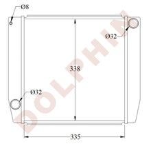 تحميل الصورة إلى عارض المعرض، JCB Radiator - 8008 CTS - 335 x 338 x 32 mm - Radiator