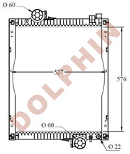 Load image into Gallery viewer, JOHN DEERE Radiator - 6506 6500 Turbo - 576 x 527 x 75 mm - Radiator