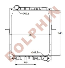 تحميل الصورة إلى عارض المعرض، MERCEDES Radiator - 1988 - 743 x 661 x 76 mm Radiator
