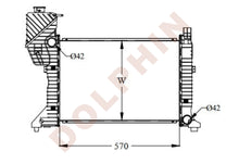 Load image into Gallery viewer, MERCEDES RADIATOR - 208 D 214 308 D 314 408 D 414 (1995-2000) 570 x 398 x 32 mm Radiator