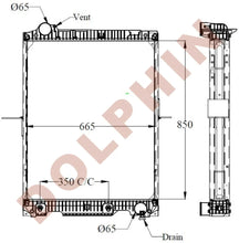 Cargar imagen en el visor de la galería, MERCEDES Radiator - 850 x 661 x 76 mm Radiator