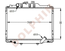 تحميل الصورة إلى عارض المعرض، MITSUBISHI RADIATOR - 1.8 2.0 2.0 i 2.4 2.5 D 2.5 TD 2.6 D 2.0 i 16V (1986-1999) 390 x 568 x 26 mm Radiator