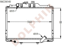 تحميل الصورة إلى عارض المعرض، MITSUBISHI RADIATOR - 1.8 2.0 2.0 i 2.4 2.5 D 2.5 TD 2.6 D 2.0 i 16V (1986-1999) 400 x 568 x 26 mm Radiator