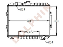Load image into Gallery viewer, MITSUBISHI RADIATOR - 2.3 TD 2.5 TD (1984-1991) 424 x 600 x 45 mm Radiator