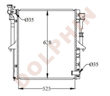 Load image into Gallery viewer, Radiator For Mitsubishi Year 2006-
