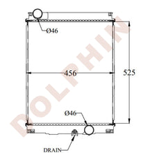 تحميل الصورة إلى عارض المعرض، MITSUBISHI Radiator - FUSO CANTER BKG-FE7/BSD 525 x 456 x 48 mm Radiator