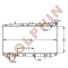 Load image into Gallery viewer, NISSAN RADIATOR - 1.4 16V 1.5 16V 1.5 i 16V 1.4 i 16V 1.6 4WD 1.6 i 16V (1990-1995) 320 x 648 x 16 mm Radiator