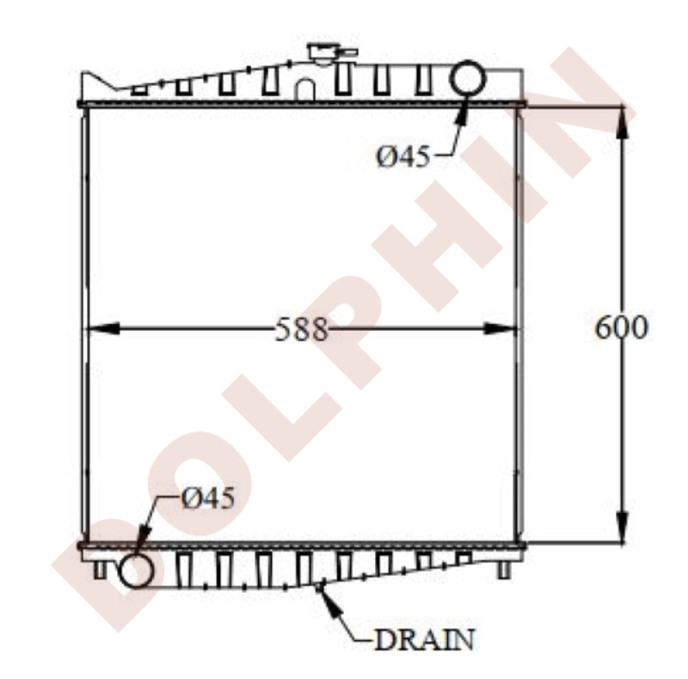 NISSAN Radiator, 19962007 Dolphin Catalogue