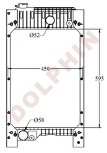Cargar imagen en el visor de la galería, PERKINS Radiator - Generator - 595 x 452 x 101 mm Radiator