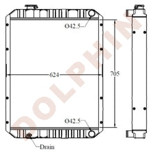 Load image into Gallery viewer, KOMATSU Radiator - 705 x 624 x 60 mm