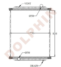تحميل الصورة إلى عارض المعرض، RVI RENAULT Radiator 1997 810 x 736 x 48 mm Radiator