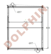Load image into Gallery viewer, SCANIA Radiator - 1997-2006 860 x 713 x 54 mm Radiator