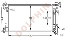 Cargar imagen en el visor de la galería, TOYOTA RADIATOR - 1.8 i 16V 1.3 i 16V 1.6 i 16V (2000-2004) 600 x 348 x 26 mm Radiator