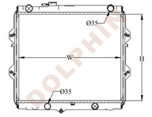 Cargar imagen en el visor de la galería, TOYOTA RADIATOR - 2.0 I 2.4 I 2.7 i (1997-2001) 449 x 528 x 16 mm Radiator