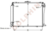 Load image into Gallery viewer, TOYOTA RADIATOR - 2.4 D 2.8 D (1989-1995) 505 x 398 x 48 mm Radiator