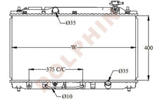 تحميل الصورة إلى عارض المعرض، TOYOTA RADIATOR - 2.4 HYBRID 2.4 i (2007-) 400 x 738 x 16 mm Radiator