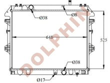 Load image into Gallery viewer, TOYOTA RADIATOR - 2.5 TD (2005-) 525 x 648 x 26 mm Radiator