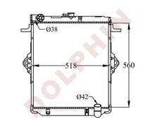 Load image into Gallery viewer, TOYOTA RADIATOR - (2005-) 560 x 518 x 40 mm Radiator