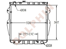 تحميل الصورة إلى عارض المعرض، TOYOTA Radiator - 4.2 4.5 (1998-2005) 425 x 698 x 32 mm Radiator