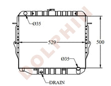تحميل الصورة إلى عارض المعرض، TOYOTA Radiator - 4.0 i V6 (2002-2006) 650 x 598 x 26 mm Radiator