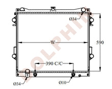 Load image into Gallery viewer, TOYOTA RADIATOR - 5.7 V6 5700 (2007-) 590 x 718 x 48 mm Radiator