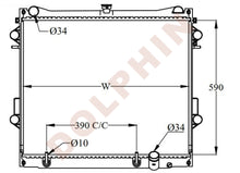 Cargar imagen en el visor de la galería, TOYOTA RADIATOR - 570 4.7 i V8 (2007- 2008-) 590 x 718 x 48 mm Radiator