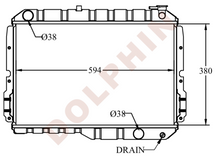 Cargar imagen en el visor de la galería, TOYOTA Radiator - J60 - 380 x 594 x 60 mm - Radiator