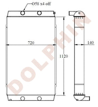 Cargar imagen en el visor de la galería, VOLVO Radiator - Articulated Dump Truck A40 (1997-2000) 1120 x 720 x 140 mm