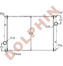 Load image into Gallery viewer, VOLVO Radiator - WAH64 WCA64T WG42T WG64T WG64 WIA64T WX64 (1998-2001) 883 x 658 x 54 mm Radiator