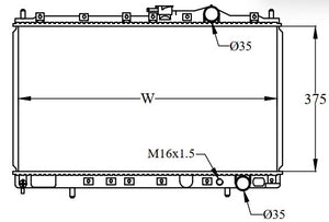 MITSUBISHI Radiator, 1991-1994